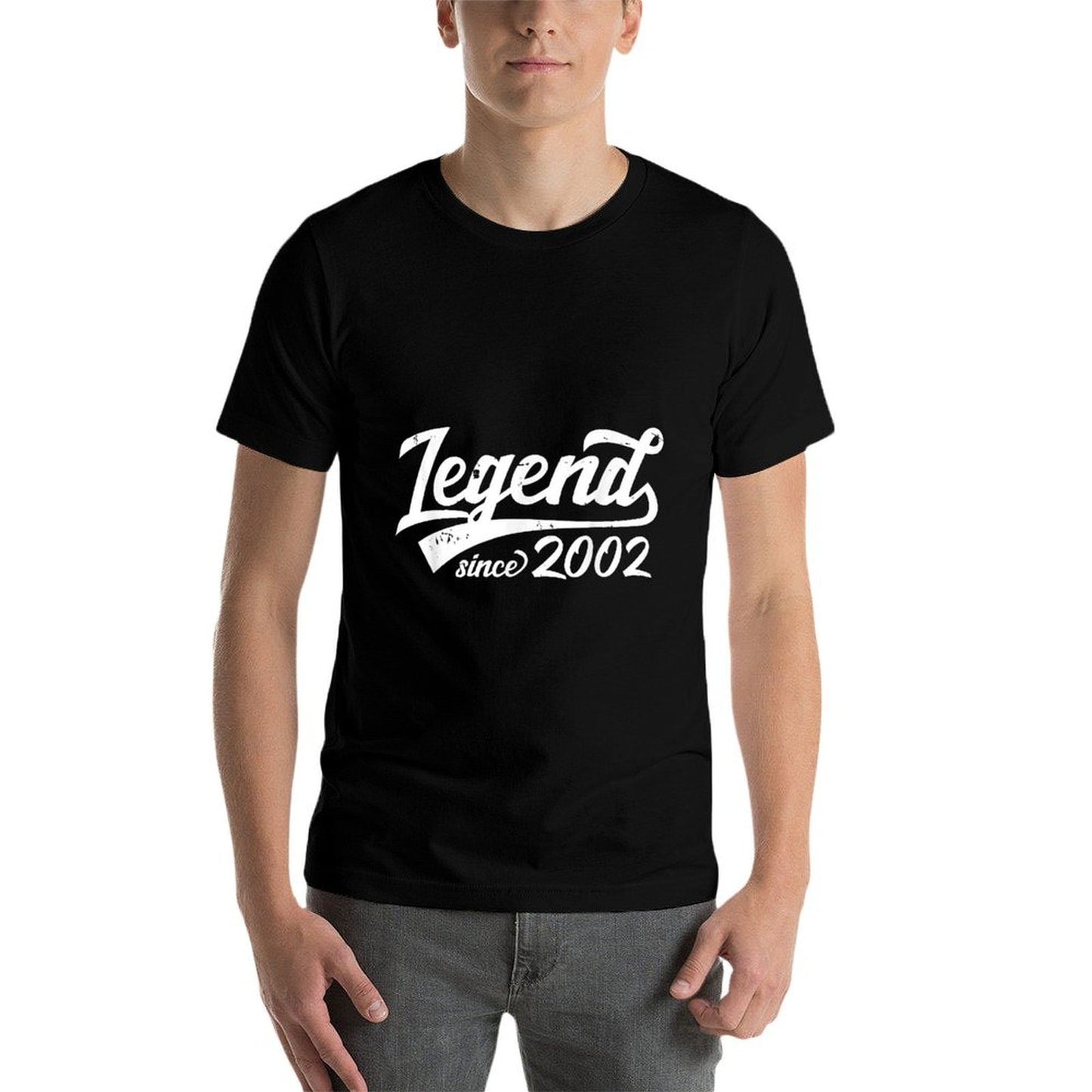 Legend Since 2002 23rd Birthday 23 Years Old Vintage Gift  Cotton T-Shirt