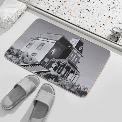 Alfred Hitchcock's Psycho Illustration by Burroi  Long-Lasting Bath Mat