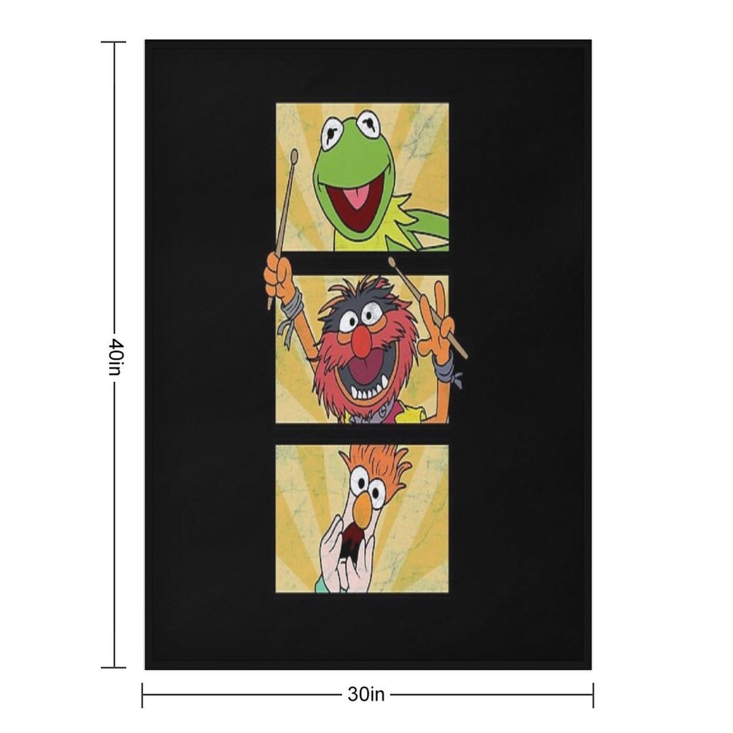 The Muppet Show Shrink-resistant Throw Blanket
