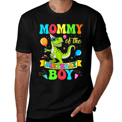 Love Family Matching Mommy Of The Birthday Boy T-Rex Dinosaur Birthday Party  Trendy Pattern T-Shirt