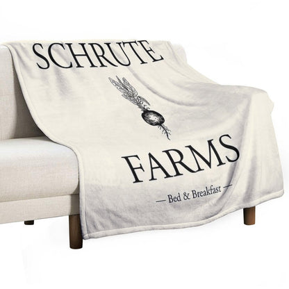 Schrute Farms Travel-friendly Throw Blanket