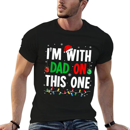 I Dont Do Matching Christmas Outfits Im With Dad On This One  Heathered Texture T-Shirt