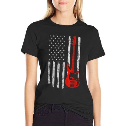 Bassist - USA American Bass Guitar Player Musician  Affordable Price T-Shirt