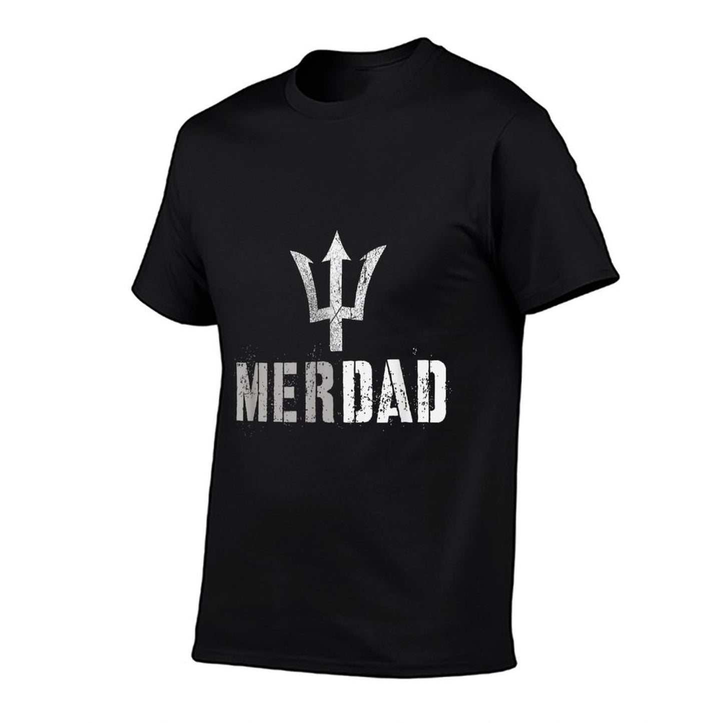 Funny MERDAD Protector Mer Father Mermaid Daughter Guard Dad  Graphic-printed T-Shirt