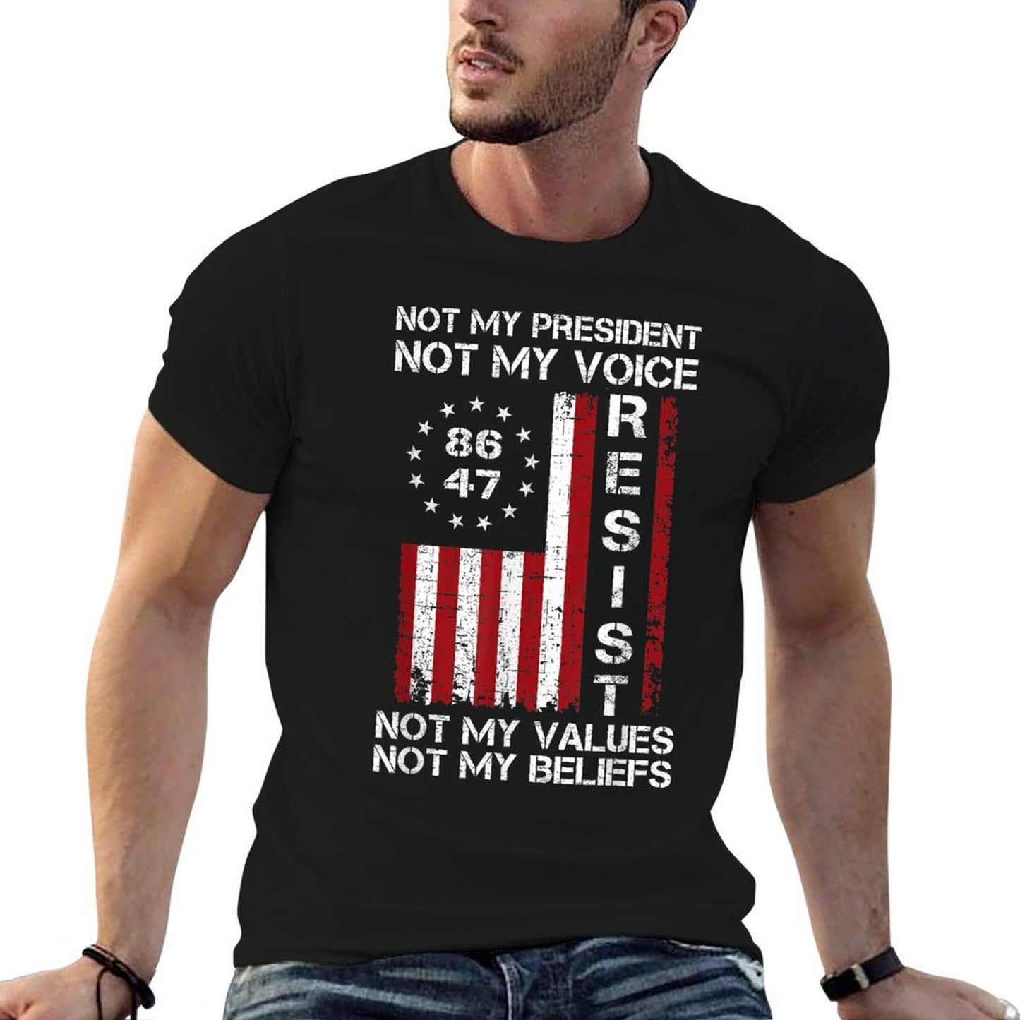 Resist Not My President Anti Trump American Comfortable T-Shirt