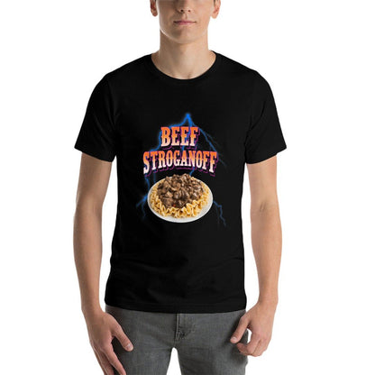 Beef Stroganoff Meme Bootleg Rap Style 90s Vintage Funny  Polyester Blend T-Shirt