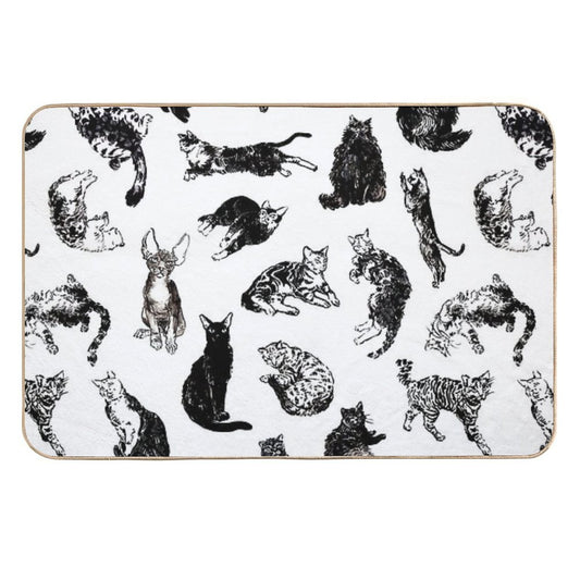Kitty Kitty, Bang-bang!  Pet-Safe Bath Mat