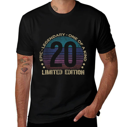 20 Year Old Gifts Limited Edition Vintage 20th Birthday  Quick-drying T-Shirt