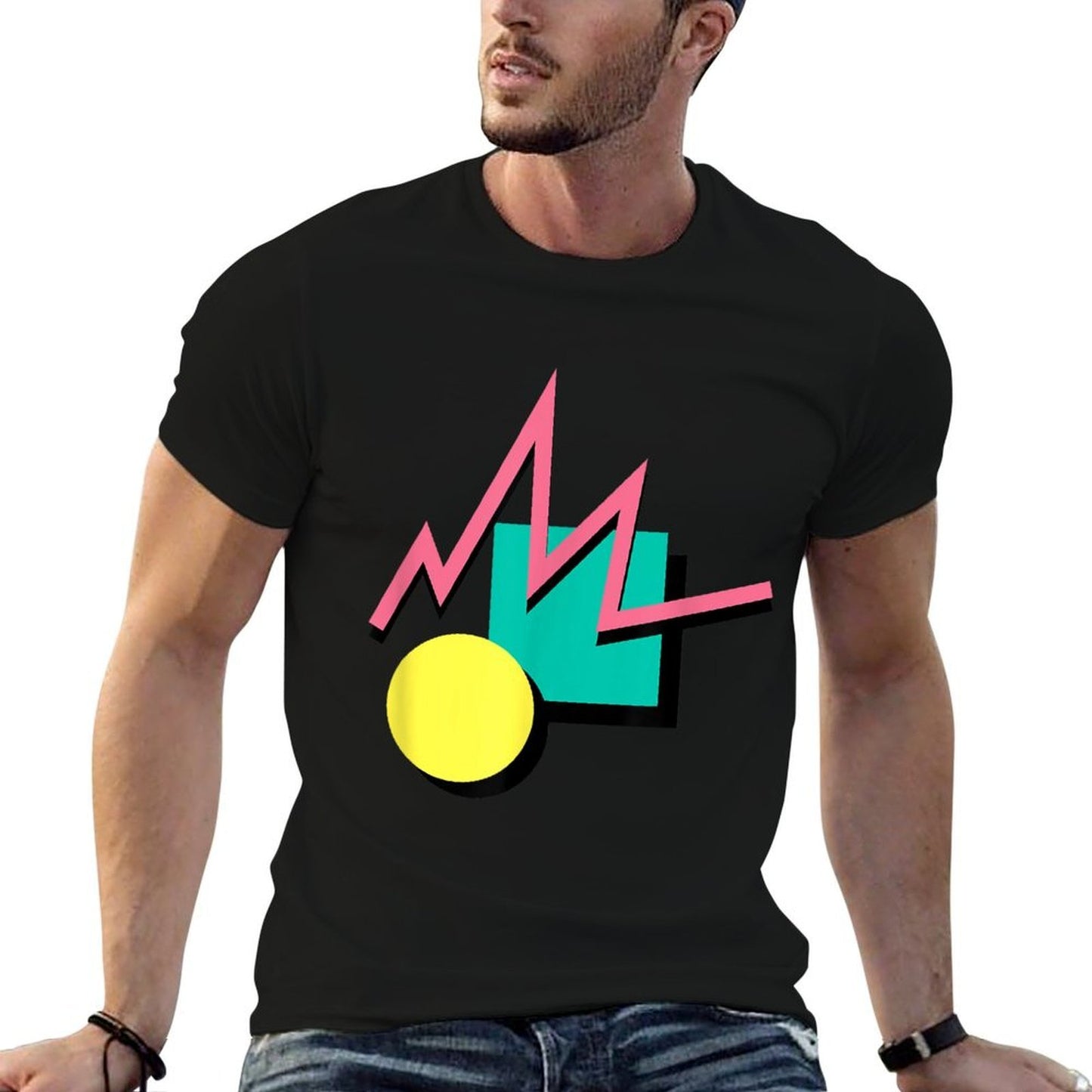 Geometric Aesthetic 90s  Odor-resistant T-Shirt