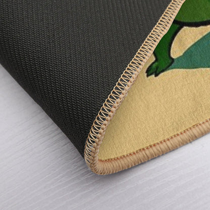 Yoga Frog Warrior Pose  Stain-Proof Bath Mat