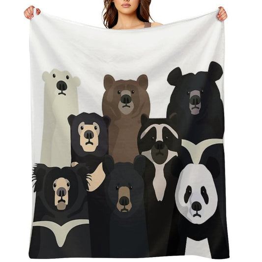 Bears of The World Lightweight Throw Blanket