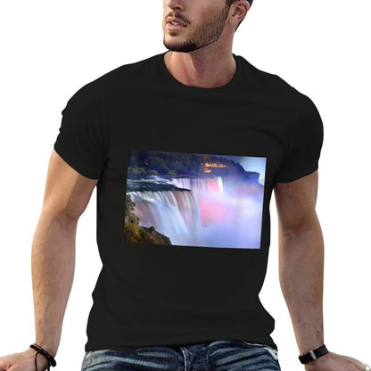 Niagara Falls Evening Twilight Colors  Slim-fit Cut T-Shirt