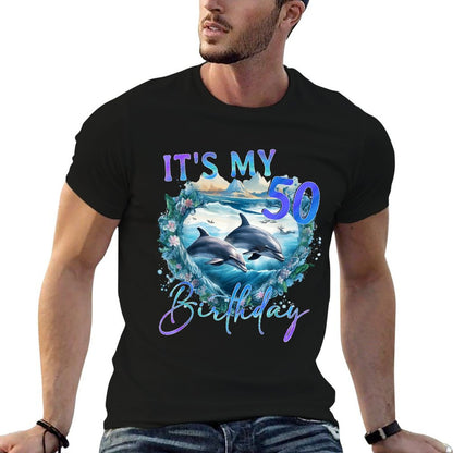 50th Birthday, 50 Years Dolphin Lover Design  Classic T-Shirt
