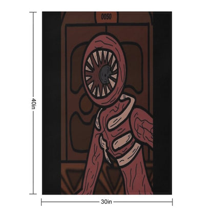 Figure, Roblox Doors Anti-pilling Throw Blanket