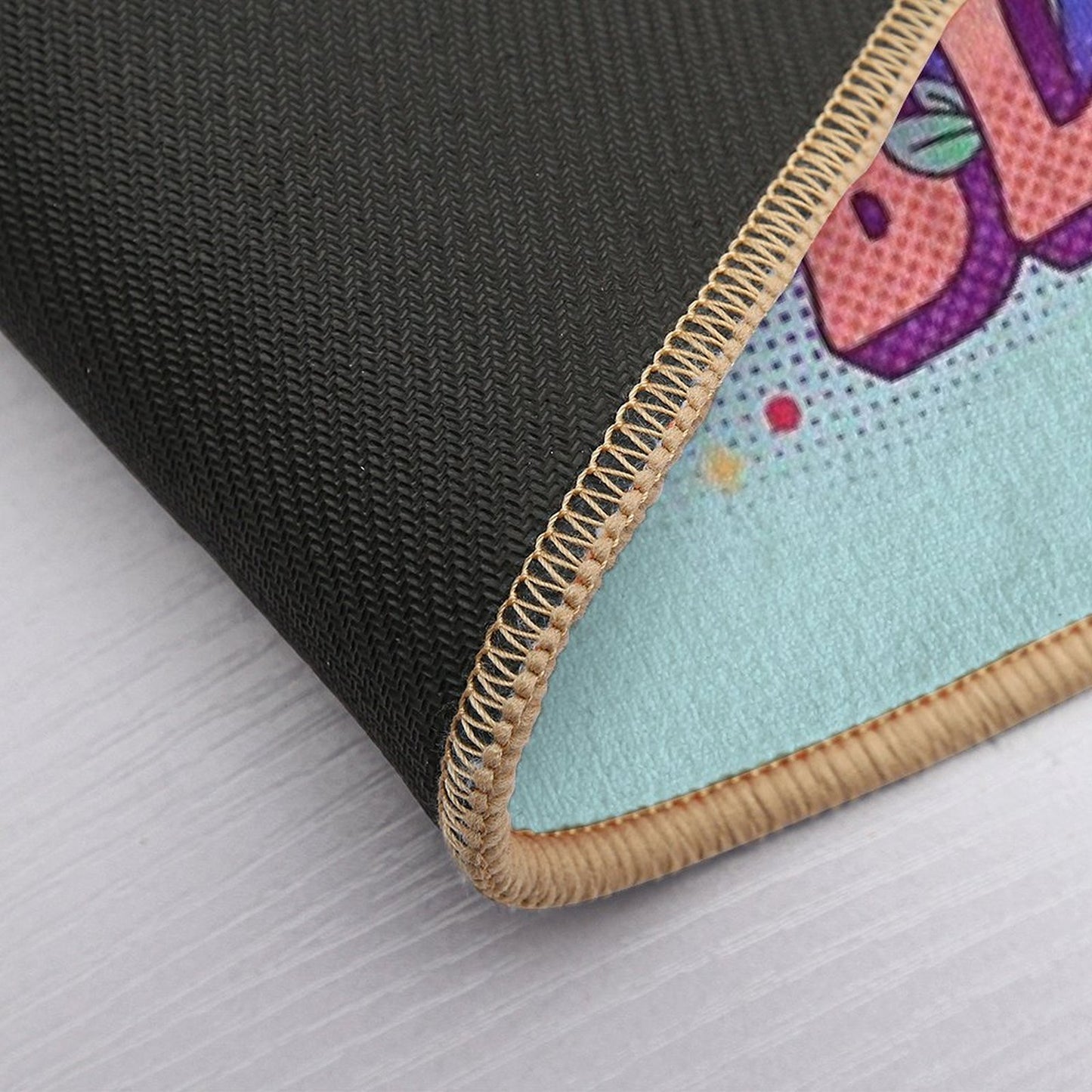 Let Kindness Bloom in Red  Easy To Clean Bath Mat