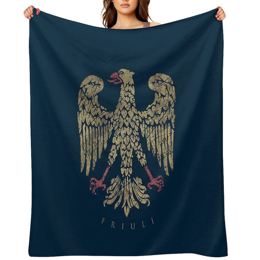 Friuli Emblem - Vintage Gold All-season Throw Blanket