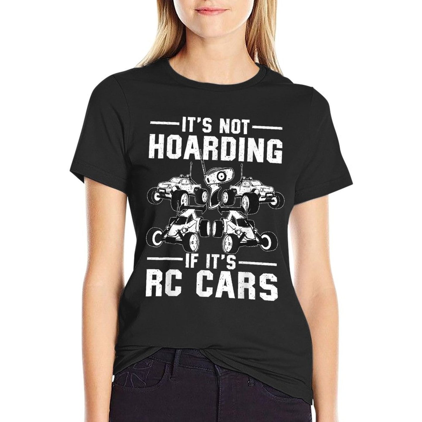 Funny RC Car Design For Men Women Kids RC Car Racing Lovers  Rolled Sleeves T-Shirt