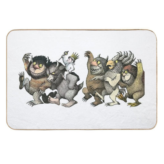 Wild Things Romp Graphic  Toxin-Free Bath Mat