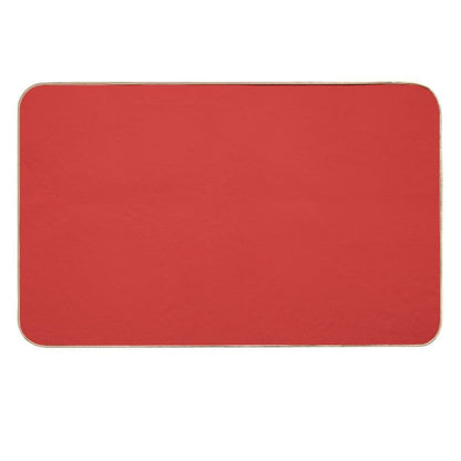 Red, Plain Red, Classic Red  High-Traffic Bath Mat