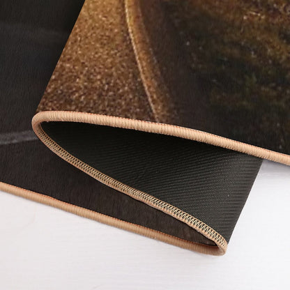 Road at Sunset  Stain-Proof Bath Mat