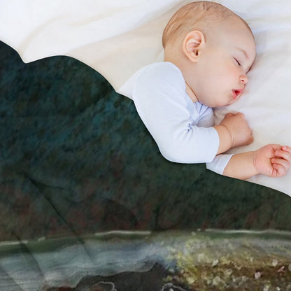 The Night Hunter Wild Brown Trout Plush Throw Blanket