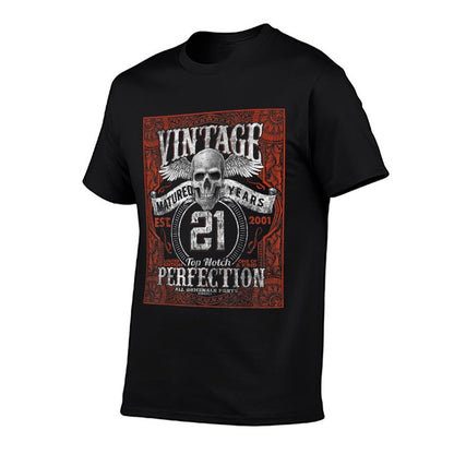 Vintage 2001 Limited Edition 2001 21 Years Old 21st Birthday  Eco-friendly Material T-Shirt