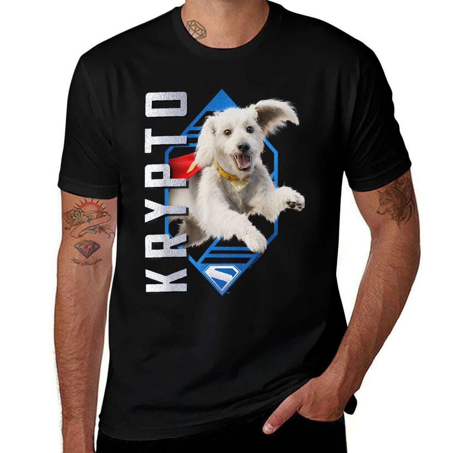 Superman (2025 Movie) Krypto Diamond  Stretchy T-Shirt