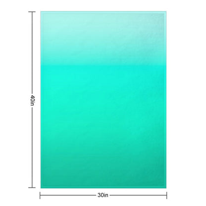 Mint Gradient Anti-pilling Throw Blanket