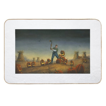 Night of The Jack-O-Laterns  Easy To Clean Bath Mat
