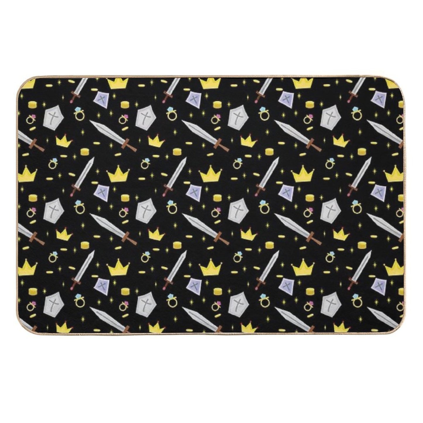 Adventure in The World of Knights  Easy To Clean Bath Mat
