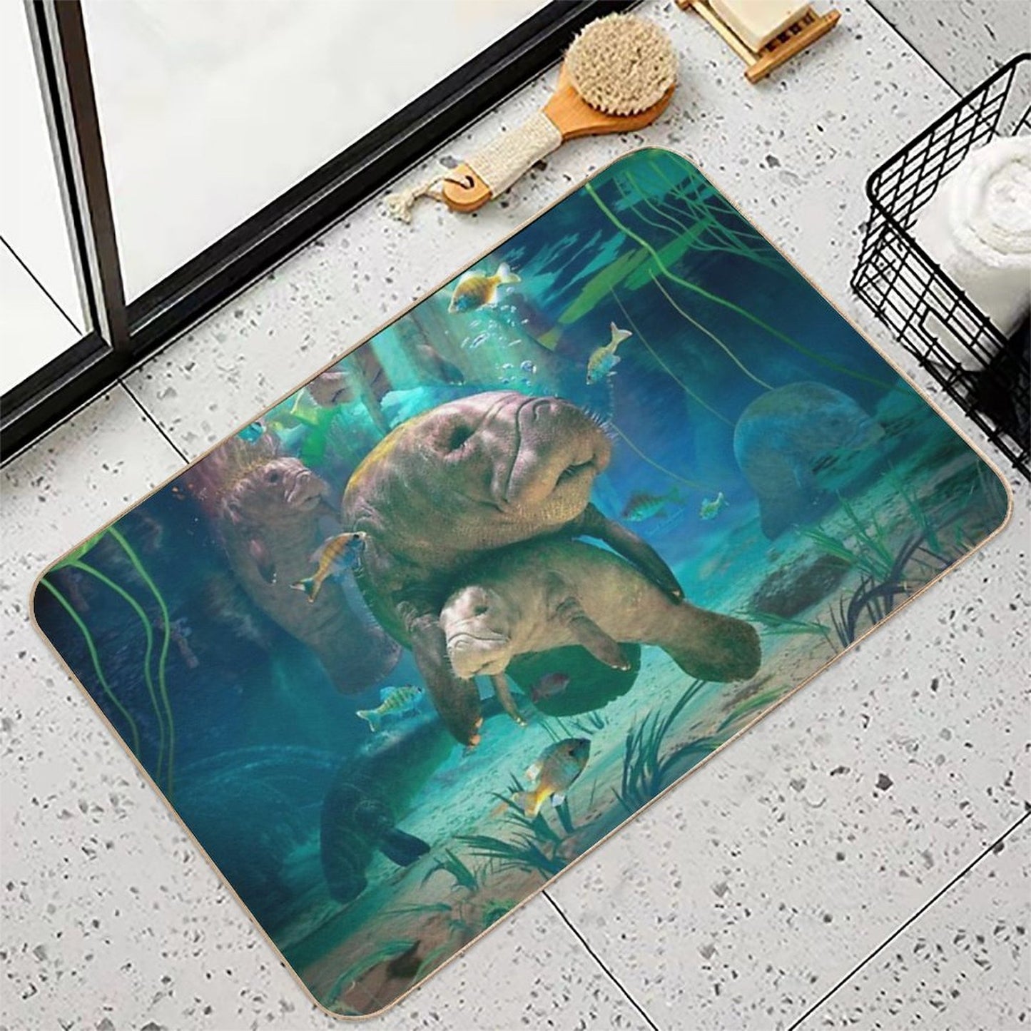 Manatee  Easy To Clean Bath Mat