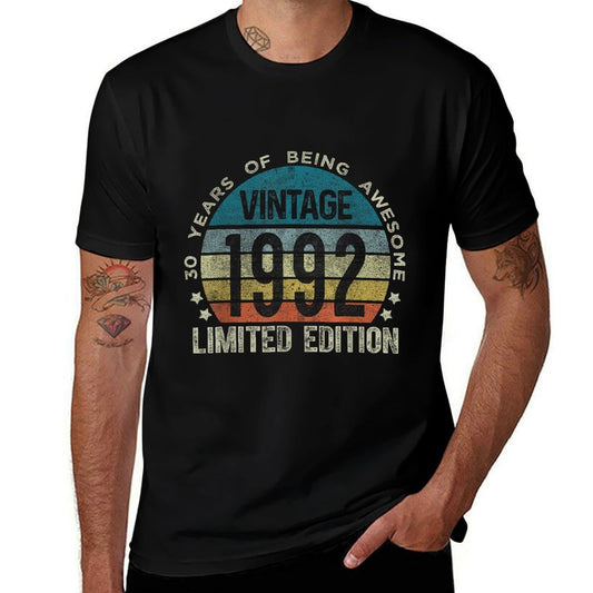 30 Year Old Gifts Vintage 1992 Limited Edition 30th Birthday  Stretchy T-Shirt