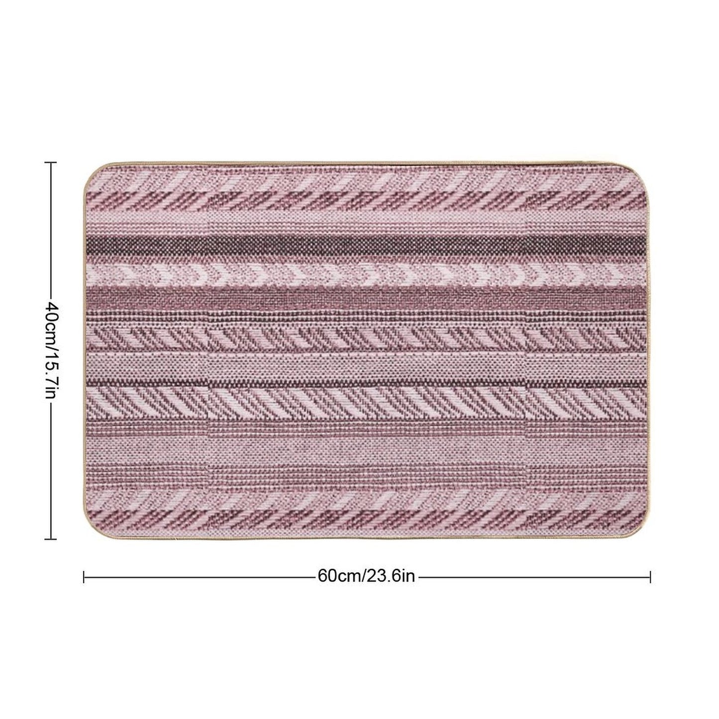 Mondo - Boho Stripe -  Non-Slip Bath Mat