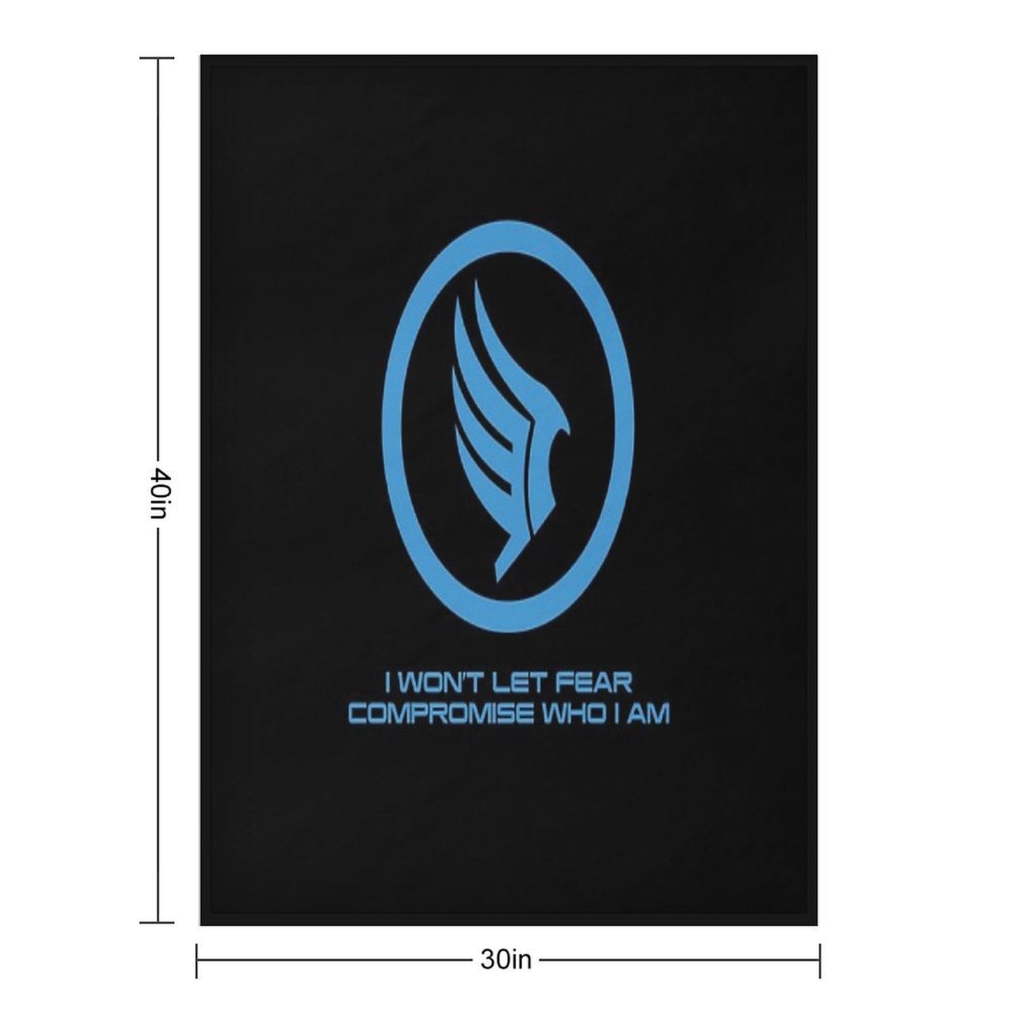 Mass Effect Commander Shepard Paragon Quote All-season Throw Blanket