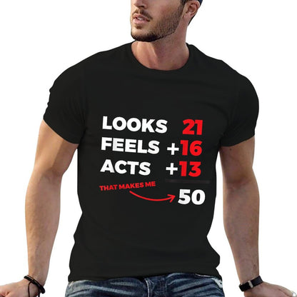 Funny 50th Birthday Born 1970  Ribbed Collar T-Shirt
