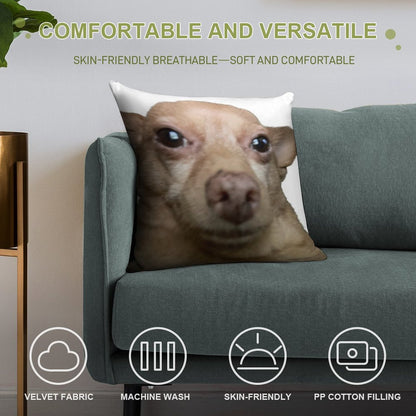 Wide Eye Mouse Soft Ultra-Soft Texture Throw Pillow