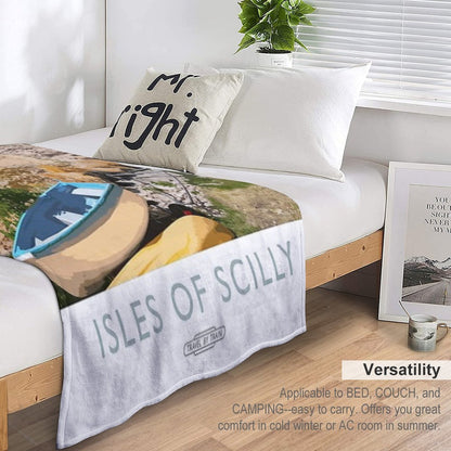 Isles of Scilly Sustainable Throw Blanket