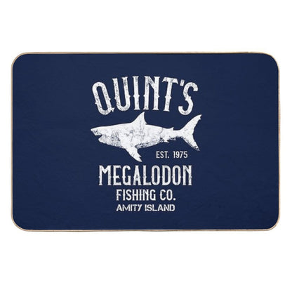 Quint's Megalodon Shark Fishing - The Meg  Dirt-Trapping Bath Mat