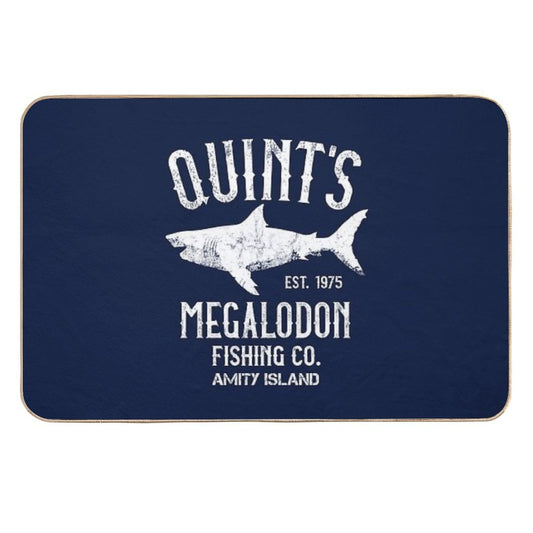 Quint's Megalodon Shark Fishing - The Meg  Dirt-Trapping Bath Mat