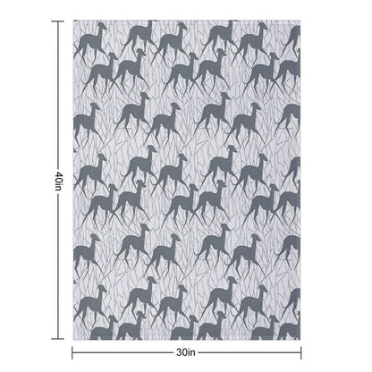 Italian Greyhounds Shrink-resistant Throw Blanket