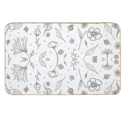 Flowers 2  Rapid-Drying Bath Mat