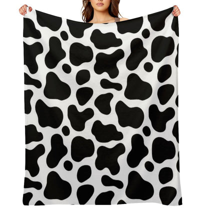 Cow Pattern Eco-conscious Throw Blanket