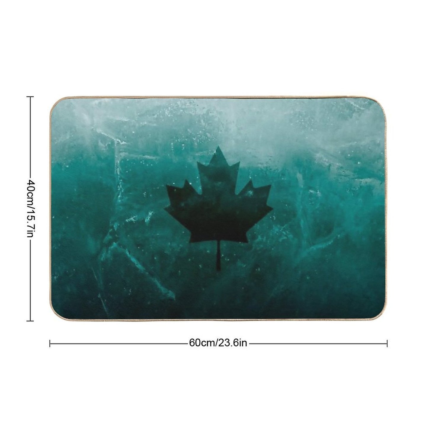 Black Ice Extra Wide  Dirt-Trapping Bath Mat