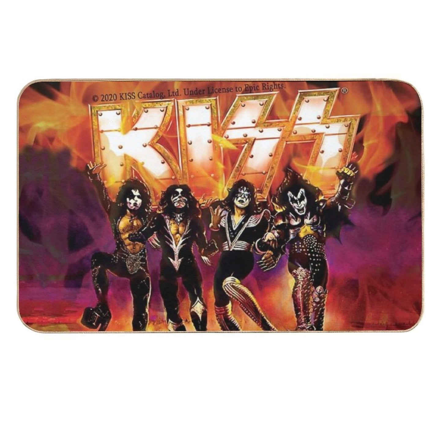 Kiss The Band T Shirt  Pet-Safe Bath Mat