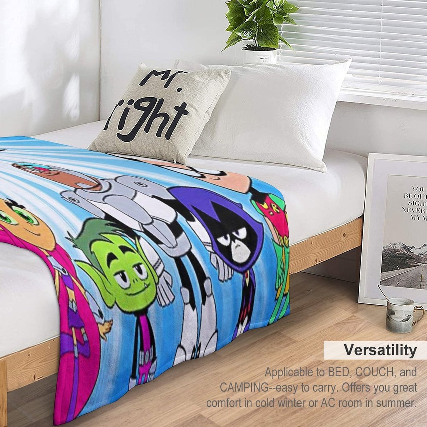 Teen Titans Go Characters Birthday Family Shirts, Teen Titans Go Games Birthday Family Shirt, Birthday Kids Velvety-soft Throw Blanket