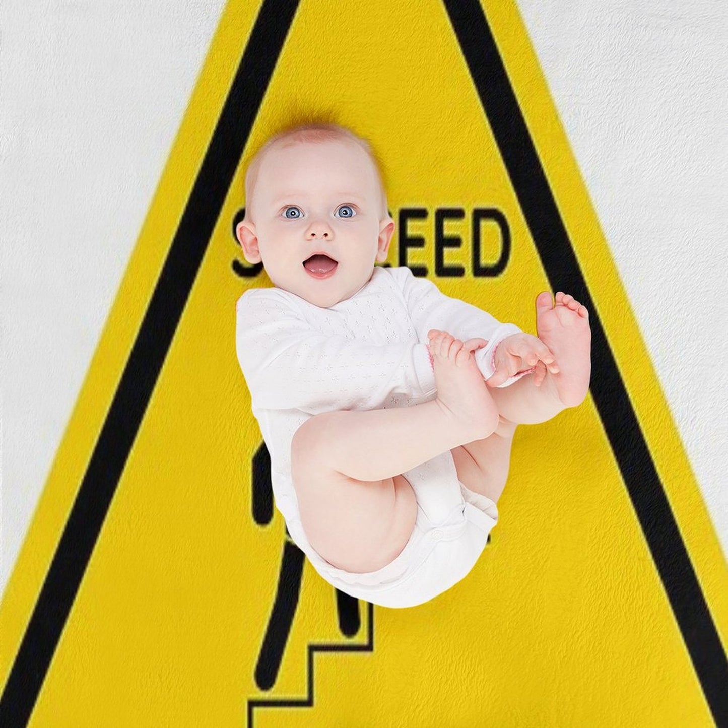 Succeed with Caution - Warning Sign Quick-dry Throw Blanket