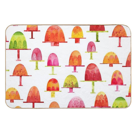 Jellies on Plates  Rapid-Drying Bath Mat