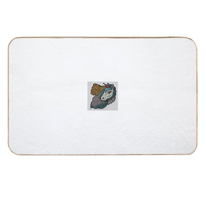 Gray Unicorn  Odorless Bath Mat