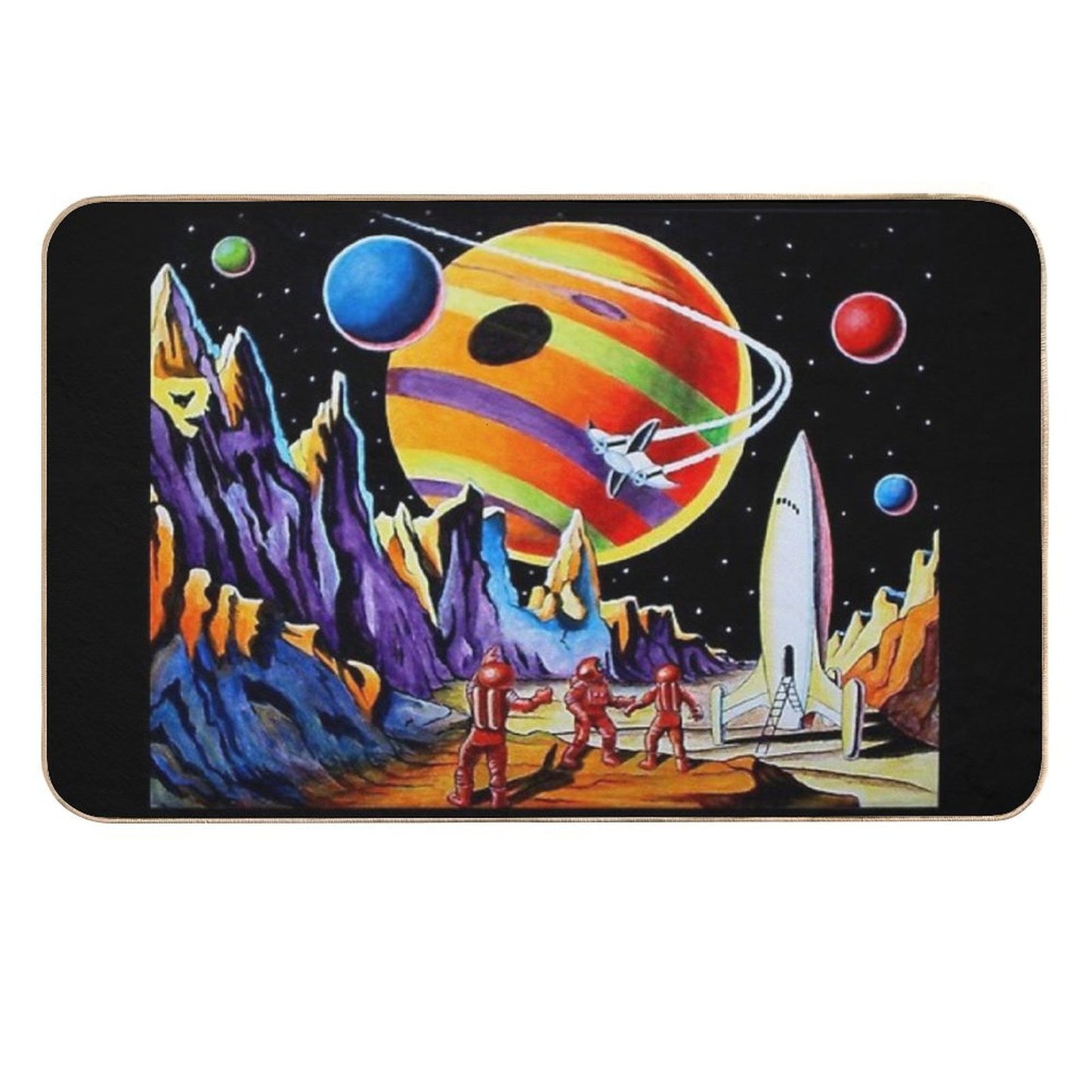 NEW WORLDS  Non-Slip Bath Mat