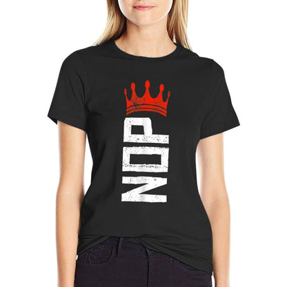 No Kings Protest Vintage Sign  Polyester Blend T-Shirt